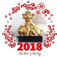 2018год. годината на китайското жълто куче , снимка 4 - Статуетки - 20853505