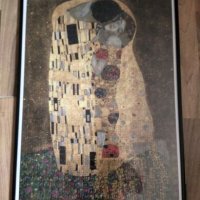 Пъзел! Густав Климт - Целувката 1000 части, снимка 2 - Картини - 23873957