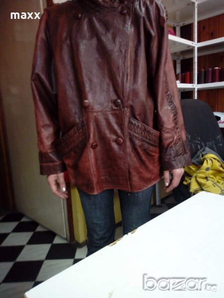 Дамско яке кожа Maddox, снимка 1