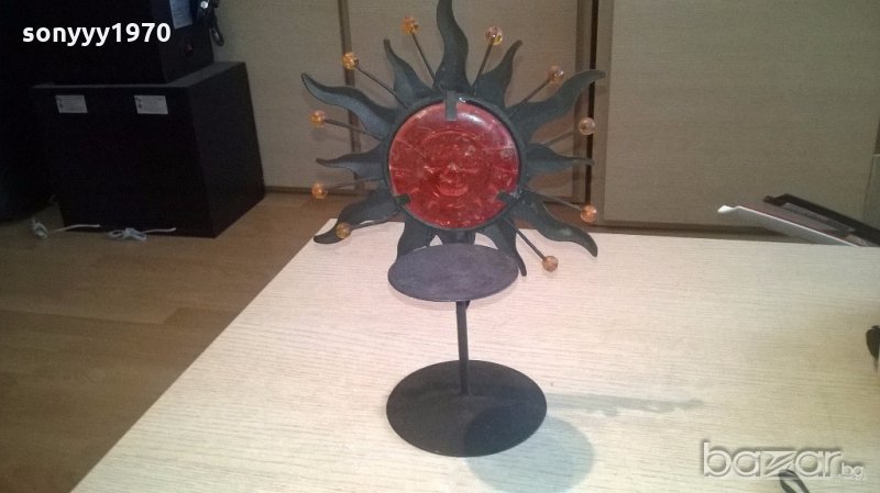 свещник слънце-28х19см-внос швеицария, снимка 1