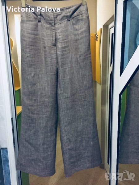 Trendy панталон палаццо,хубав лен,HENNES, снимка 1