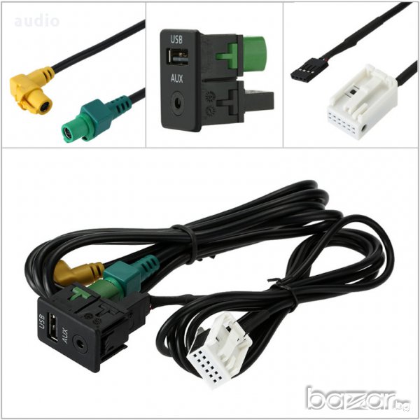 USB AUX кабел VW (Passat B6, B7, CC, Touran, POLO ), снимка 1
