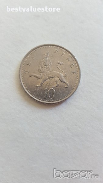 Монета От 10 Английски Пенса От 2003г. / 2003 10 UK Pence Coin KM# 989 Sp# 4650, снимка 1