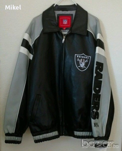 Ново!!! Кожено яке на OAKLAND RAIDERS (Jacket) размер: М, снимка 1