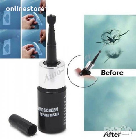 Комплект за ремонт на пукнати автостъкла, снимка 3 - Аксесоари и консумативи - 21676828