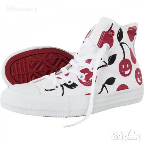 ПРОМО 🍊 CONVERSE ALL STAR № 36½ и 37 🍊 Дамски кецове с фигурална шарка нови с кутия, снимка 4 - Кецове - 21787719