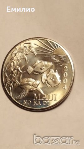 Rare. MAUI TRADE DOLLAR- CHAMBER OF COMMERCE 2004 ORIGINAL FLIP 105k Mint, снимка 5 - Нумизматика и бонистика - 20073873