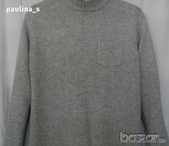 Ангорско пухено пуловерче с джобче , снимка 1 - Блузи с дълъг ръкав и пуловери - 16035349