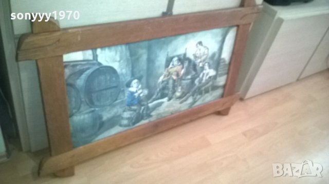 картина-106х66см-дървена рамка-наздравица-внос германия, снимка 7 - Колекции - 25977299
