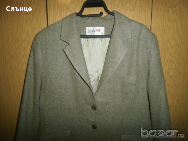 Манто сиво/зелено, снимка 3 - Палта, манта - 16421761