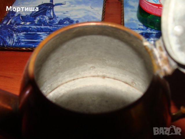  Великолепен ръчно изработен сервиз мед бронз стъкло, снимка 6 - Сервизи - 22177468