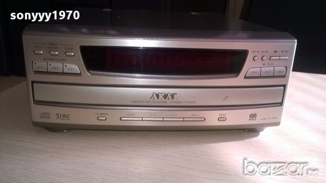 akai-tc-813r-cd 3 disc+tuner-внос швеицария, снимка 3 - Ресийвъри, усилватели, смесителни пултове - 12750500