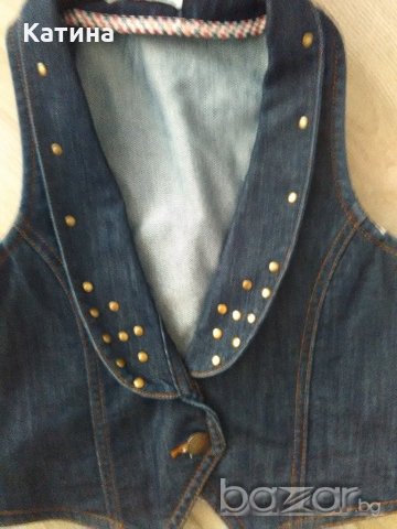 Намаление XSIDE дънково елече, снимка 2 - Детски панталони и дънки - 21182186