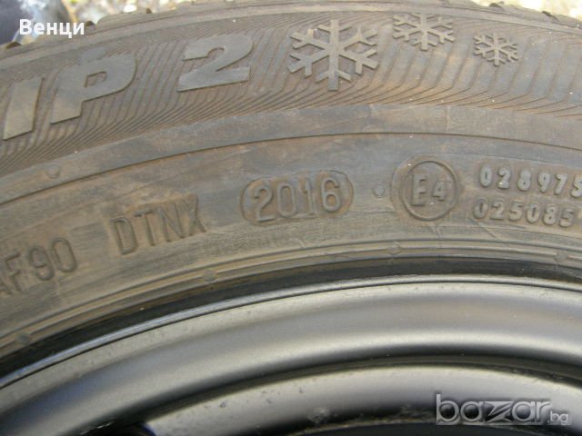 4 бр. железни джанти със зимни гуми SEMPERIT за SUZUKI и TOYOTA, снимка 5 - Гуми и джанти - 19975110