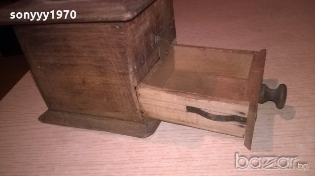 френска ретро мелница 20х14х14см-внос от франция, снимка 12 - Антикварни и старинни предмети - 19434827