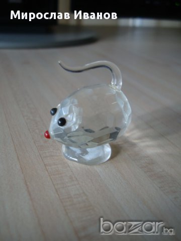 статуетка на мишка от кристал, снимка 2 - Подаръци за рожден ден - 17540943