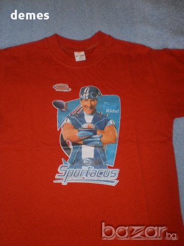 Детска тениска  с ефектна щампа Спортакус  размер 3/4 и 9/10 г.,, снимка 2 - Детски тениски и потници - 11096066