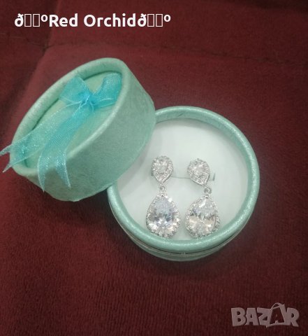 Нови дамски елегантни обеци "Cristal drops", снимка 2 - Обеци - 23901750