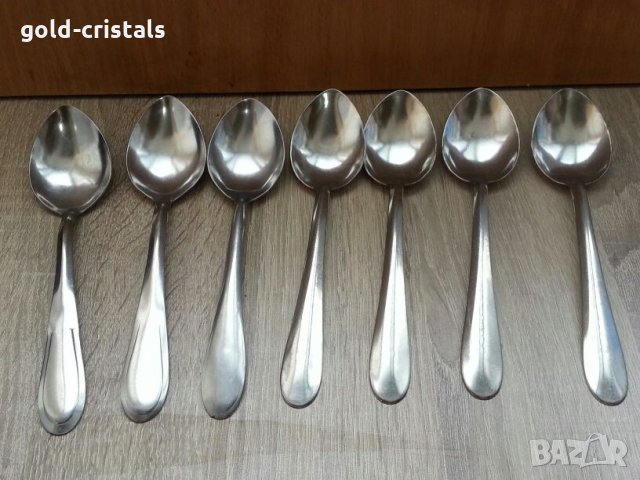 Ретро български лъжици хром Силистра , снимка 3 - Антикварни и старинни предмети - 22641854