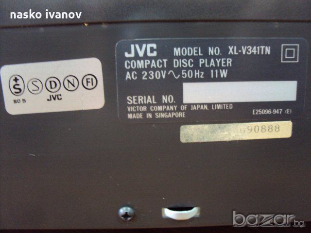 CD плеър JVC XL-V341, снимка 6 - Плейъри, домашно кино, прожектори - 18620667