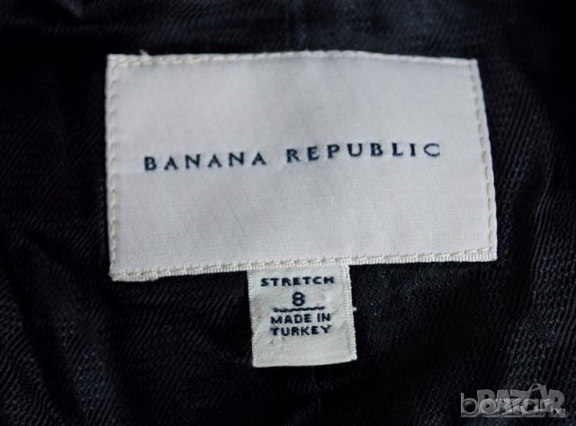 Banana Republic Stretch дамско офис сако черно, снимка 3 - Сака - 23438934