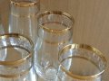 кристални чаши с златен кант , снимка 10