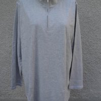 4XL Нова  сива блуза с цип  , снимка 2 - Блузи с дълъг ръкав и пуловери - 23414473