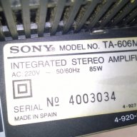sony ta 606mii-stereo amplifier-внос швеицария, снимка 9 - Ресийвъри, усилватели, смесителни пултове - 10356115