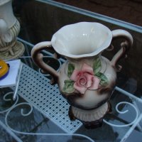 Bassano великолепна порцеланова ваза , снимка 3 - Вази - 22785073