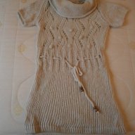 Дамски пуловер / туника с къс ръкав - размер М, снимка 1 - Туники - 13249089