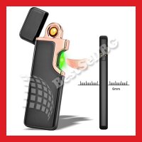 Луксозна ветроустойчива акумулаторна електронна запалка на ток реотан зареждане USB цигари подарък, снимка 4 - Запалки - 24207715