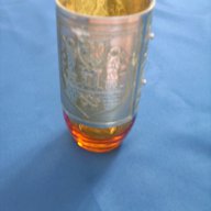 Чаша Стъклена с метален обков, с герба на гр.Познан, Полша, снимка 4 - Други ценни предмети - 17101251