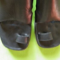 Destroy made in Spain оригинални мъжки чехли от естествена черна кожа EU 43, снимка 2 - Мъжки сандали - 25491272