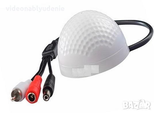 3в1 Аудио Мониторинг CCTV Микрофон с Потенциометър за Видеонаблюдение с Регулируема Чувствителност, снимка 1