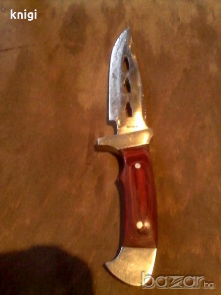 Боен нож от масивна стомана, снимка 1