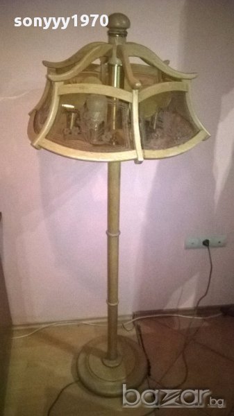 Ретро лампион-дървен и красив-160х60см-внос швеицария, снимка 1