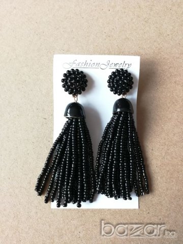 Обеци "black", снимка 7 - Обеци - 20619071