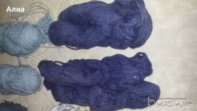 Прежда тип мохер VIDA -/900гр /тюркоазино синьо+преждите на втора сним, снимка 8 - Други - 19640832