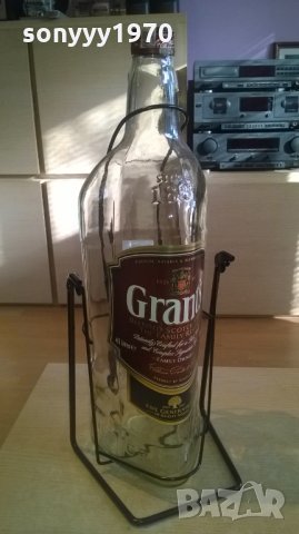 grants-4.5l-голяма бутилка от уиски-празна-55х20х20см, снимка 15 - Други - 24630757