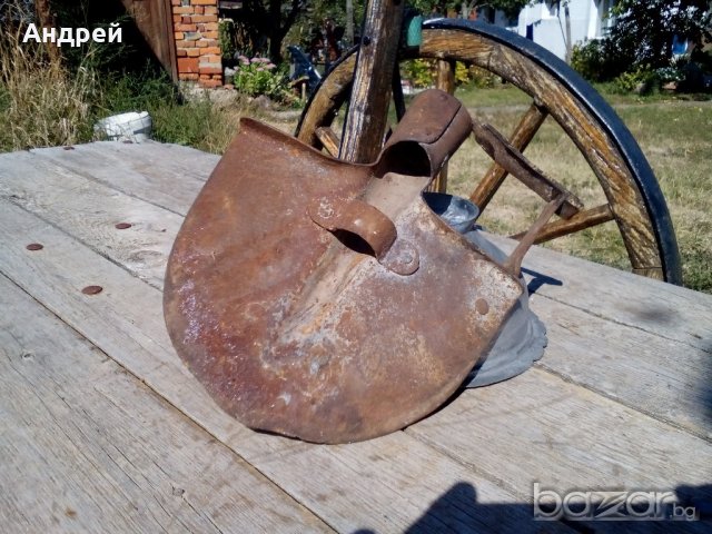 Старинна права лопата,бел,кюрек, снимка 7 - Градински инструменти - 19308204