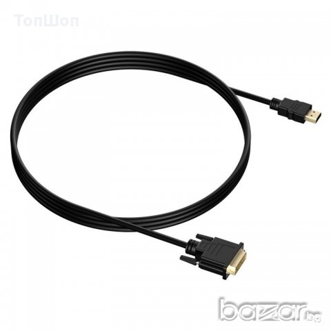 Кабел HDMI to DVI-D - 3 метра, снимка 2 - Кабели и адаптери - 20628735