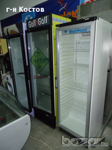 1.Хладилни витрини втора употреба плюсови вертикални за заведения и хранителни магазини цени от 260л, снимка 1 - Обзавеждане за заведение - 12857546
