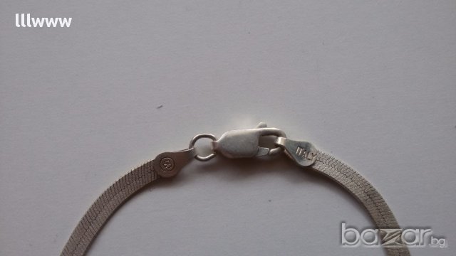 Сребърно ланче Италия, снимка 3 - Колиета, медальони, синджири - 10607361