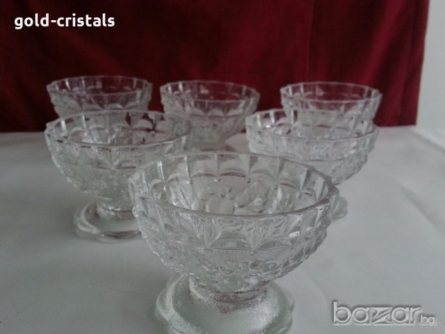 кристални купички за ядки сладолед сосове , снимка 13 - Антикварни и старинни предмети - 20415858