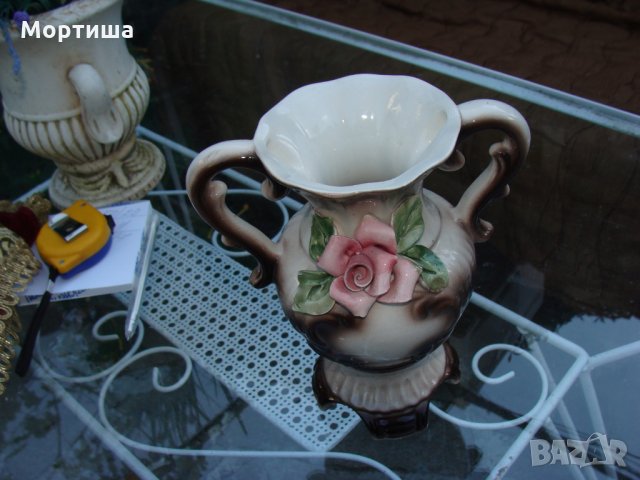Bassano великолепна порцеланова ваза , снимка 3 - Вази - 22785073