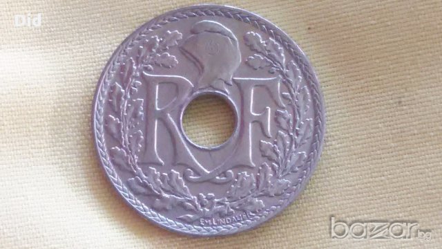 Редка стара френска монета 10 сантима 1935 г., снимка 3 - Нумизматика и бонистика - 15365504