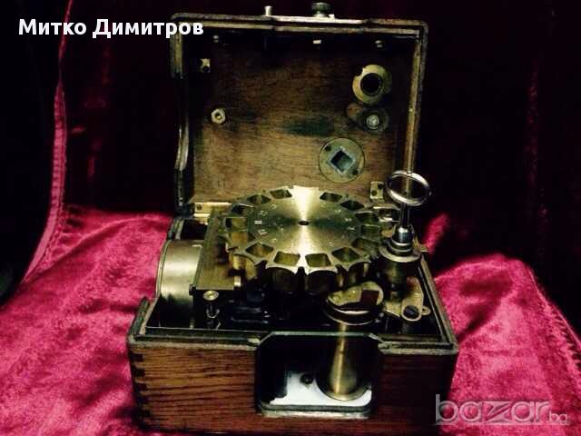 Старинен преносим ХРОНОГРАФ за отчитане на времето на полет при гълъби-1939г., снимка 2 - Други - 10424263