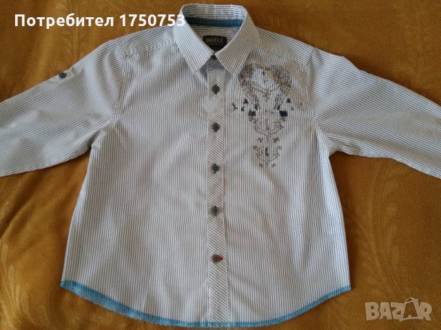 Детска спортно елегантна риза с дълъг и къс ръкав за момче, снимка 4 - Детски ризи - 24526271