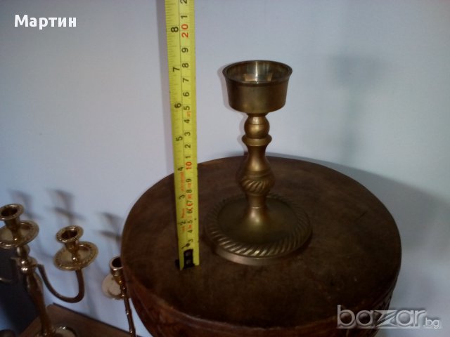 Стар бронзов - Свещник - 1бр. ( 777791), снимка 3 - Антикварни и старинни предмети - 18107287