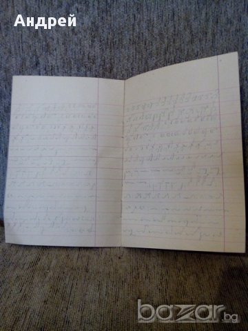 Стара стенографска тетрадка, снимка 2 - Антикварни и старинни предмети - 17279772
